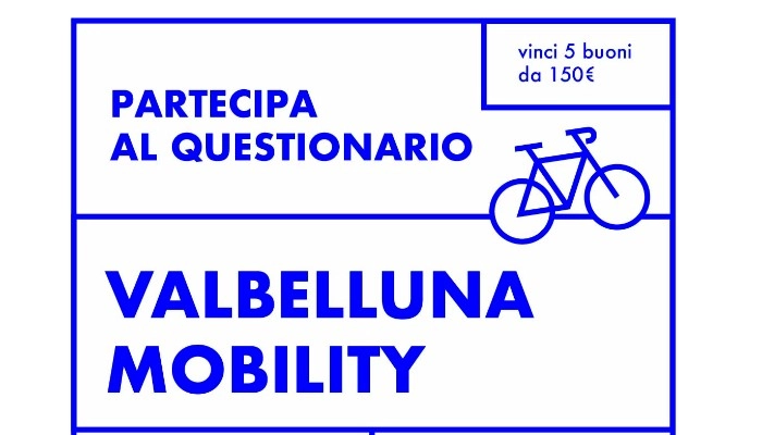 Locandina blu di Valbelluna Mobility