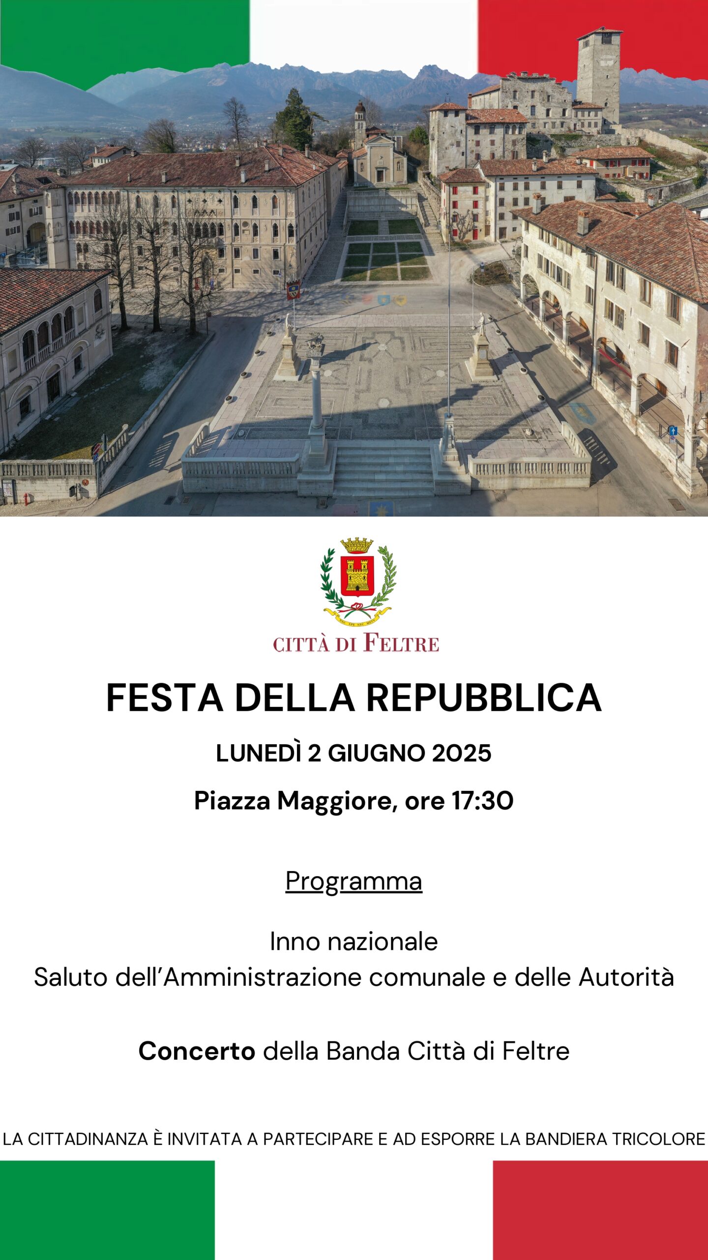 Locandina festa della repubblica 2 giugno 2025
