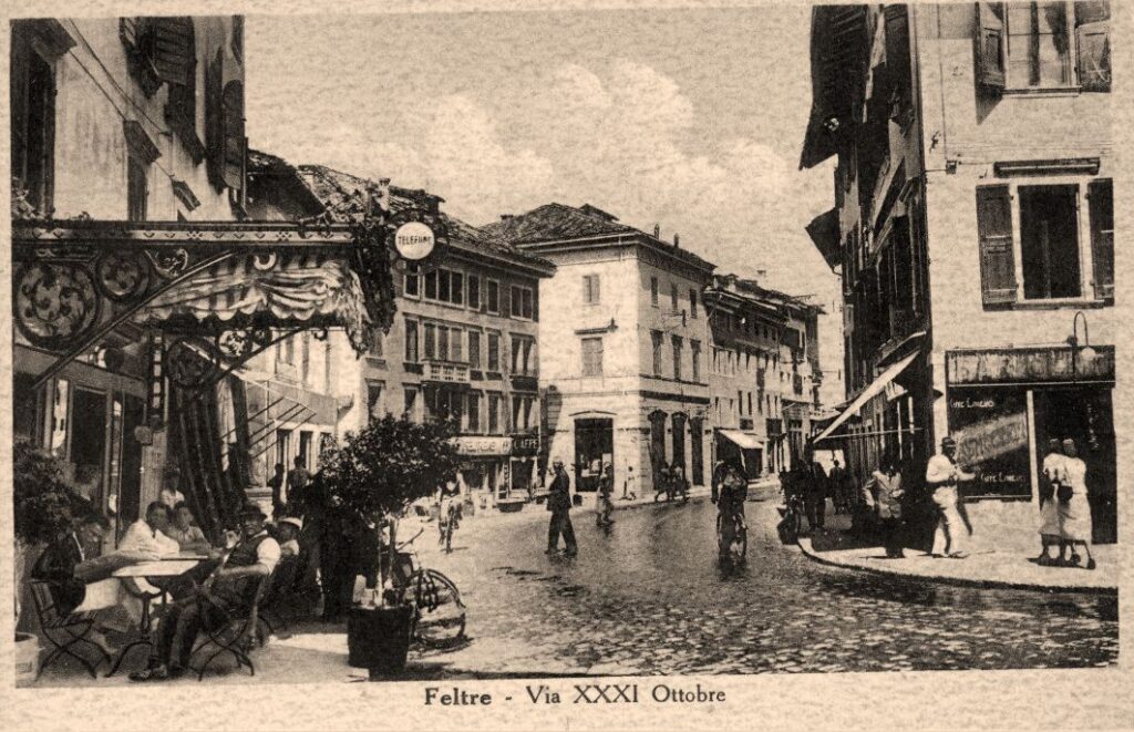 Cartolina Storica Feltre - Via XXXI Ottobre