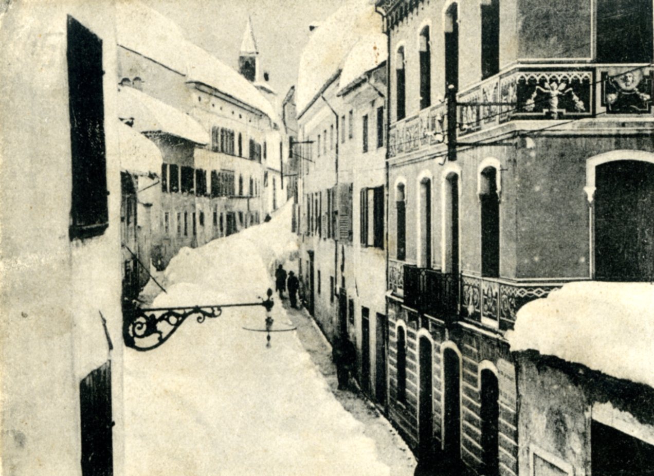 Cartolina Storica Feltre -  Via Mezzaterra