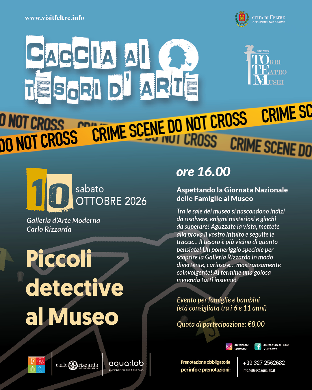 Locandina eventi Caccia ai tesori d'arte - Evento 10/10/2026 - Piccoli detective al Museo